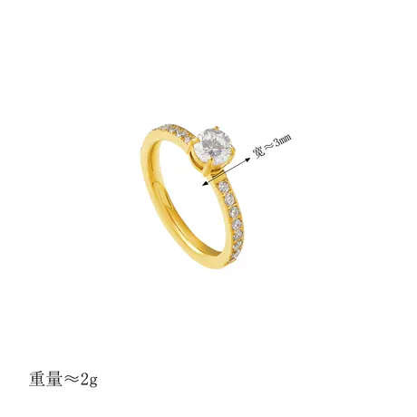 rg7_207_1026948631496.jpg Minimalist Round Cut Pave Gold Promise Ring - 图片 1