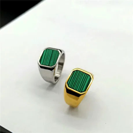 rg8_228_923068836339.jpg Everyday "Andy" Style Gold Malachite Signet Ring - 图片 1