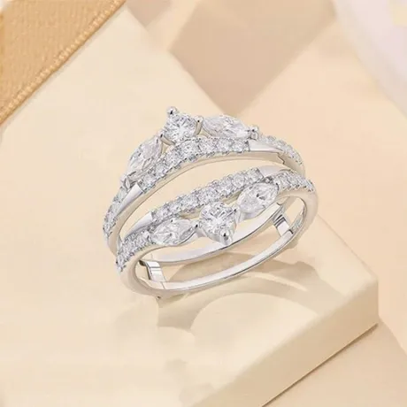 wb2_46_1004290013581.jpg V-Shaped Leaf Pave Wedding Band For Women - 图片 1