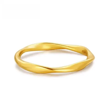 wd10_275_838945755558.jpg "Love Entwined" Twisted Gold Men's Wedding Band - 图片 1