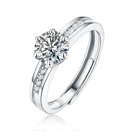 wd10_295_856337571046.jpg Wave Swirl Twist Round Cut Engagement Ring - 图片 1