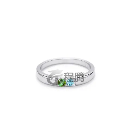 wd5_4_1040496958917.jpg Parallel Meet Custom Birthstone Men S Bypass Wedding Band - 图片 1