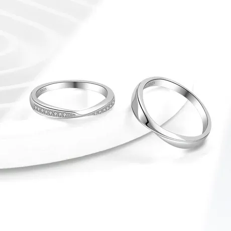 wd6_167_992243981374.jpg Minimalist Twist Wedding Band For Men Sterling Silver - 图片 1