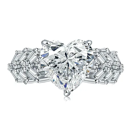 wd6_171_999714781809.jpg Coffin Cut Hidden Halo Bridal Ring Set With Eternity Band - 图片 1