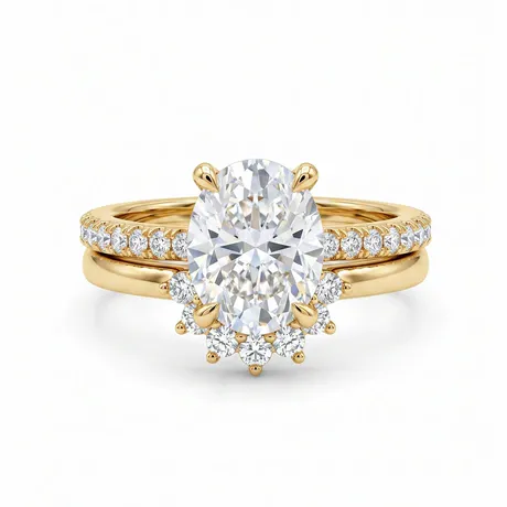 wd7_186_1053277203646.jpg Two-Tone Twist Bypass Round Cut Engagement Ring - 图片 1
