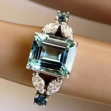 wd7_207_895628896391.jpg Custom Twist Emerald Cut Engagement Ring 10K/14K/18K Gold & Platinum - 图片 1