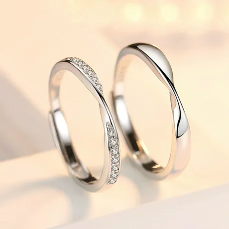 wd_21_631602547290.jpg Gold Crossover Curved Pave Wedding Band For Women - 图片 1