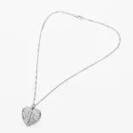 Openable Angel Wings Heart Personalized Sterling Silver Photo Necklace - 图片 5