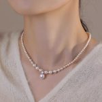 Elegant White Pearl Sterling Silver Necklace - 图片 6