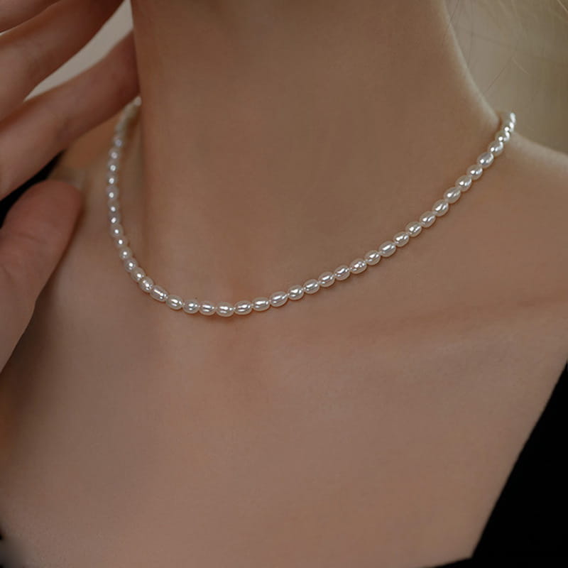 g_4926_0.jpg Timeless White Pearl Sterling Silver Necklace - 图片 1