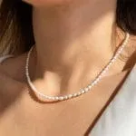 Timeless White Pearl Sterling Silver Necklace - 图片 4