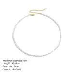 Timeless White Pearl Sterling Silver Necklace - 图片 5