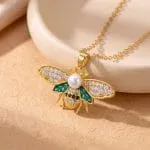 "Honey Bee" Personalized Photo Projection Sterling Silver Necklace - 图片 17