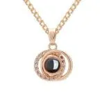Orca Whale Personalized Photo Projection Sterling Silver Necklace - 图片 14