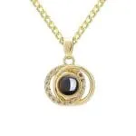 Orca Whale Personalized Photo Projection Sterling Silver Necklace - 图片 15