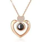Orca Whale Personalized Photo Projection Sterling Silver Necklace - 图片 18