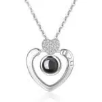 Orca Whale Personalized Photo Projection Sterling Silver Necklace - 图片 19