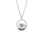 Orca Whale Personalized Photo Projection Sterling Silver Necklace - 图片 24