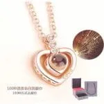 Orca Whale Personalized Photo Projection Sterling Silver Necklace - 图片 27
