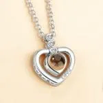 Orca Whale Personalized Photo Projection Sterling Silver Necklace - 图片 28