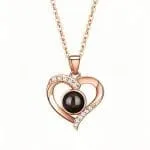 Orca Whale Personalized Photo Projection Sterling Silver Necklace - 图片 32