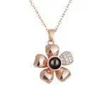 Orca Whale Personalized Photo Projection Sterling Silver Necklace - 图片 34