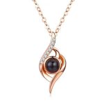 Orca Whale Personalized Photo Projection Sterling Silver Necklace - 图片 37