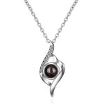 Orca Whale Personalized Photo Projection Sterling Silver Necklace - 图片 38