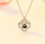 Orca Whale Personalized Photo Projection Sterling Silver Necklace - 图片 39