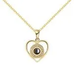 Orca Whale Personalized Photo Projection Sterling Silver Necklace - 图片 46