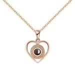 Orca Whale Personalized Photo Projection Sterling Silver Necklace - 图片 47