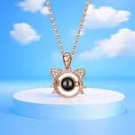 Orca Whale Personalized Photo Projection Sterling Silver Necklace - 图片 49