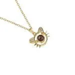 Orca Whale Personalized Photo Projection Sterling Silver Necklace - 图片 50