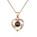 Orca Whale Personalized Photo Projection Sterling Silver Necklace - 图片 6