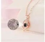 Orca Whale Personalized Photo Projection Sterling Silver Necklace - 图片 52