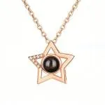Orca Whale Personalized Photo Projection Sterling Silver Necklace - 图片 54