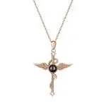 Orca Whale Personalized Photo Projection Sterling Silver Necklace - 图片 57
