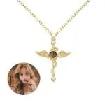 Orca Whale Personalized Photo Projection Sterling Silver Necklace - 图片 58