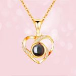 Orca Whale Personalized Photo Projection Sterling Silver Necklace - 图片 7