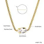 Round Cut Twisted Synthetic Morganite Sterling Silver Necklace - 图片 17