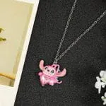 "Cherub" Extraterrestrial With Love Enamel Sterling Silver Necklace - 图片 2