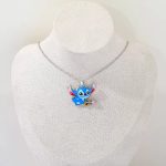 "Ohana" Extraterrestrial Cupid Arrow Enamel Sterling Silver Necklace