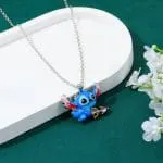 "Ohana" Extraterrestrial Cupid Arrow Enamel Sterling Silver Necklace - 图片 3