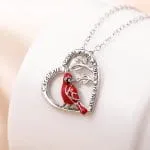 "Free As A Bird" Kingfisher Enamel Sterling Silver Necklace - 图片 2