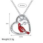"Free As A Bird" Kingfisher Enamel Sterling Silver Necklace - 图片 5