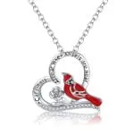 "Free As A Bird" Kingfisher Enamel Sterling Silver Necklace - 图片 8