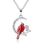 "Free As A Bird" Kingfisher Enamel Sterling Silver Necklace - 图片 10