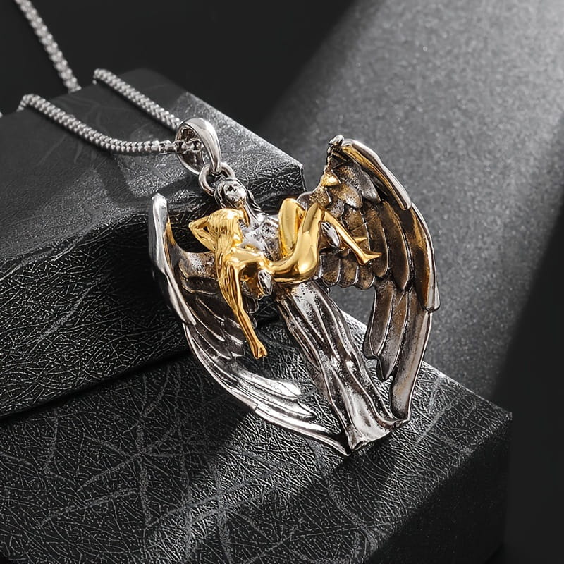 g_4954_0.jpg "Redemption" Wings Design Sterling Silver Necklace - 图片 1