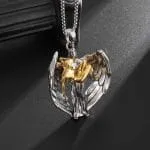 "Redemption" Wings Design Sterling Silver Necklace - 图片 3