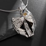 "Redemption" Wings Design Sterling Silver Necklace - 图片 4